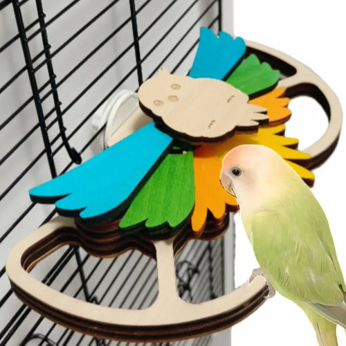 🏡 3-in-1 Wooden Bird Feeder: Perfect for Cages & Aviaries 🐦