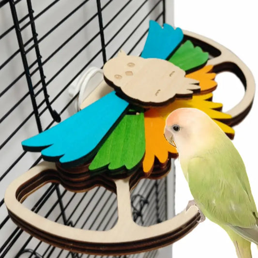 🏡 3-in-1 Wooden Bird Feeder: Perfect for Cages & Aviaries 🐦