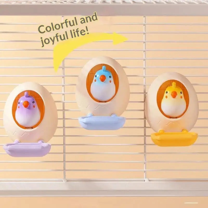 🥚 Fun Eggshell Bird Toy: Feed, Play & Stop Boredom! 🦜