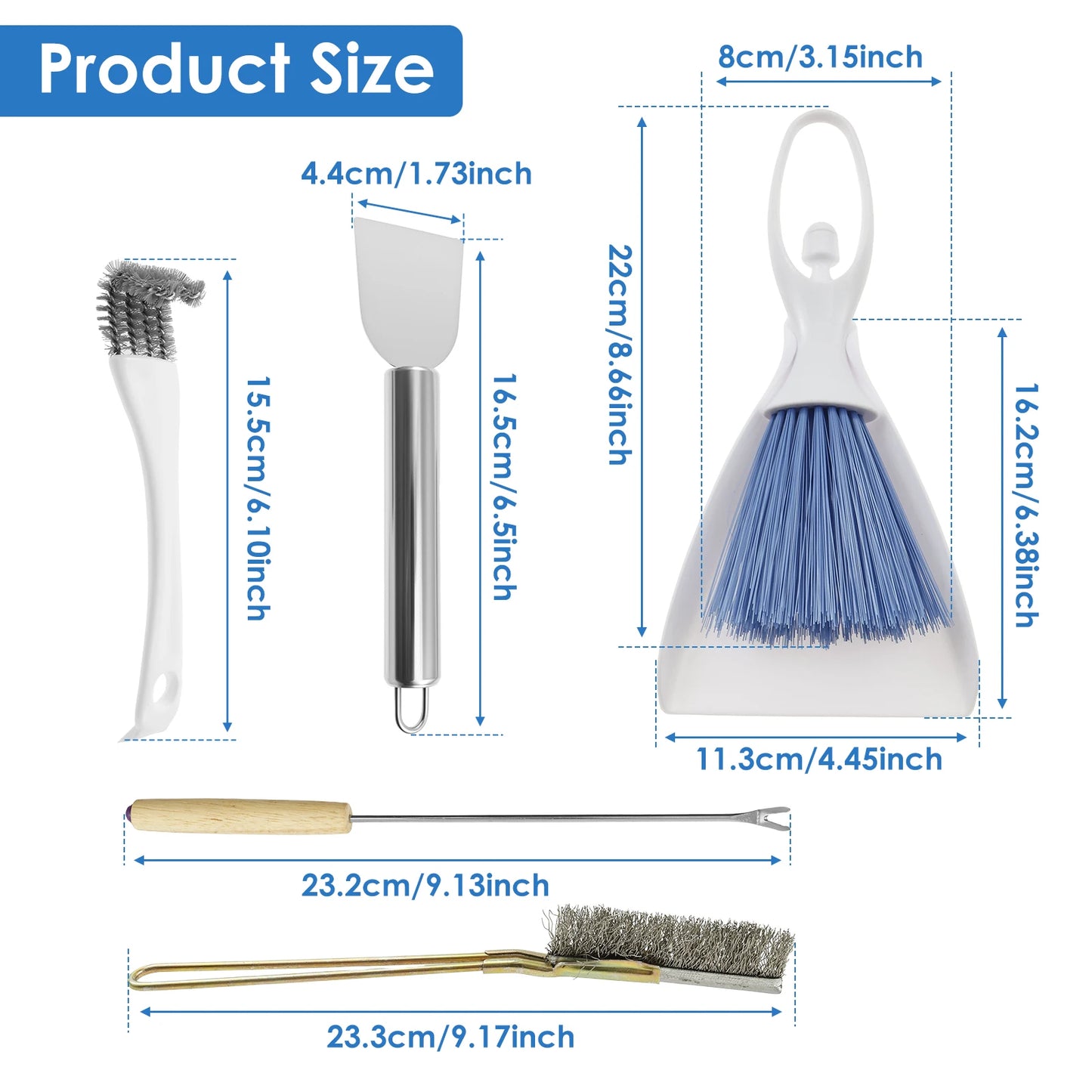 🔥Best Seller-Last Day Sale 50% OFF🔥5-Piece Bird Cage Cleaner & Scraper Set 🦜✨