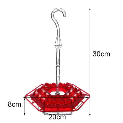 🔥LAST DAY 50% OFF✨ Bring your garden to life! 🐦 ❤️ Hanging Red Hexagon Hummingbird Feeder 🌿
