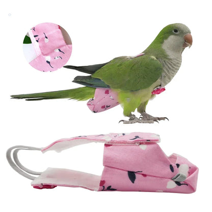 Mess-Free Washable Bird Diaper & Flight Suit