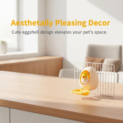 🥚 Fun Eggshell Bird Toy: Feed, Play & Stop Boredom! 🦜