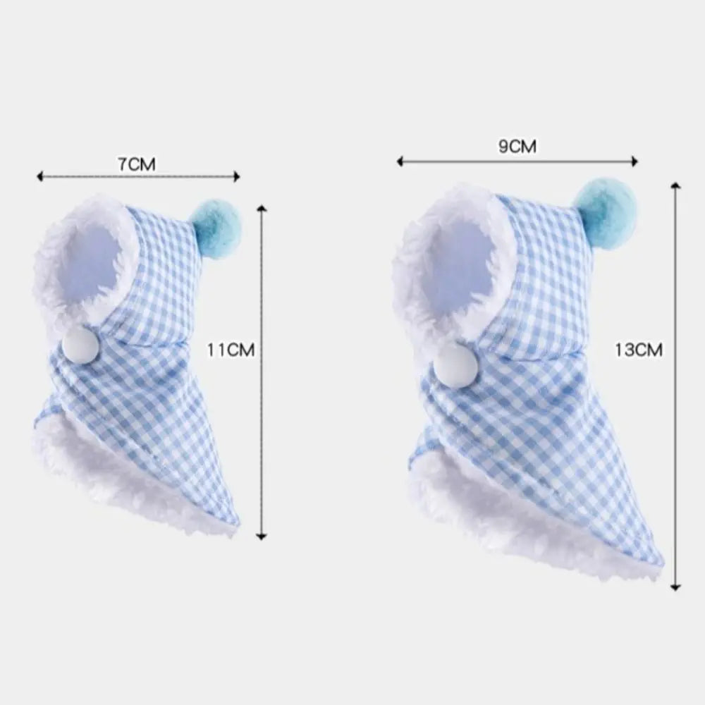 🦜 Thickened Winter Parrot Cape with Hat – Warm Plush Plaid Bird Coat ❄️