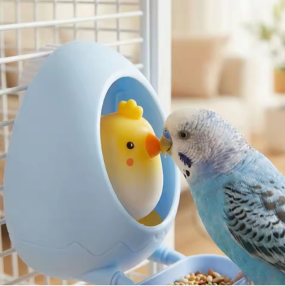 🥚 Fun Eggshell Bird Toy: Feed, Play & Stop Boredom! 🦜
